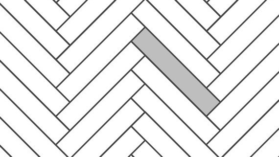 Zeichnung eines Fischgrätenparkettmusters