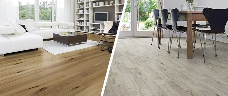 Vinyl und Laminat im Vergleich